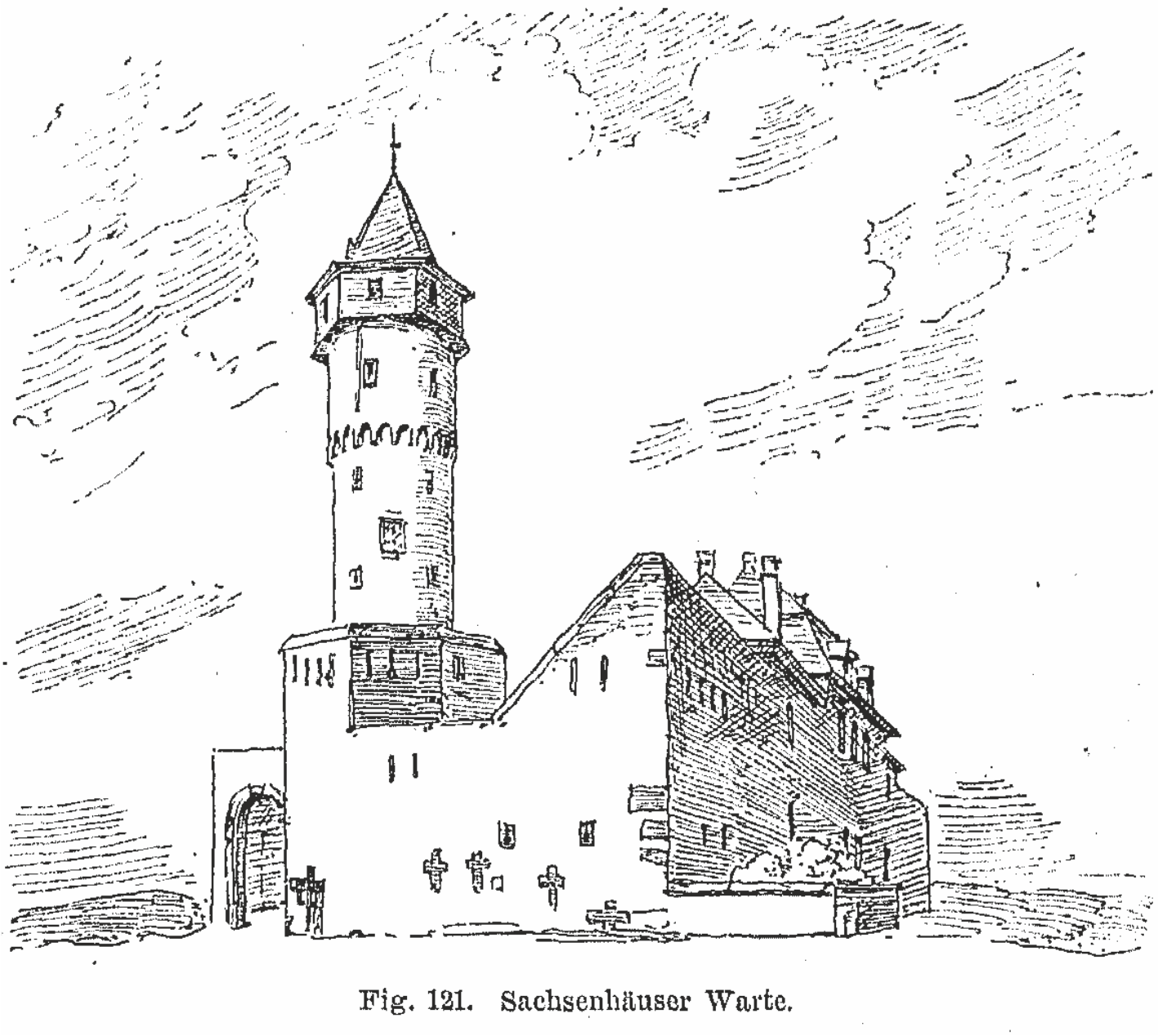 Sachsenhäuser Warte – Zeichnung1