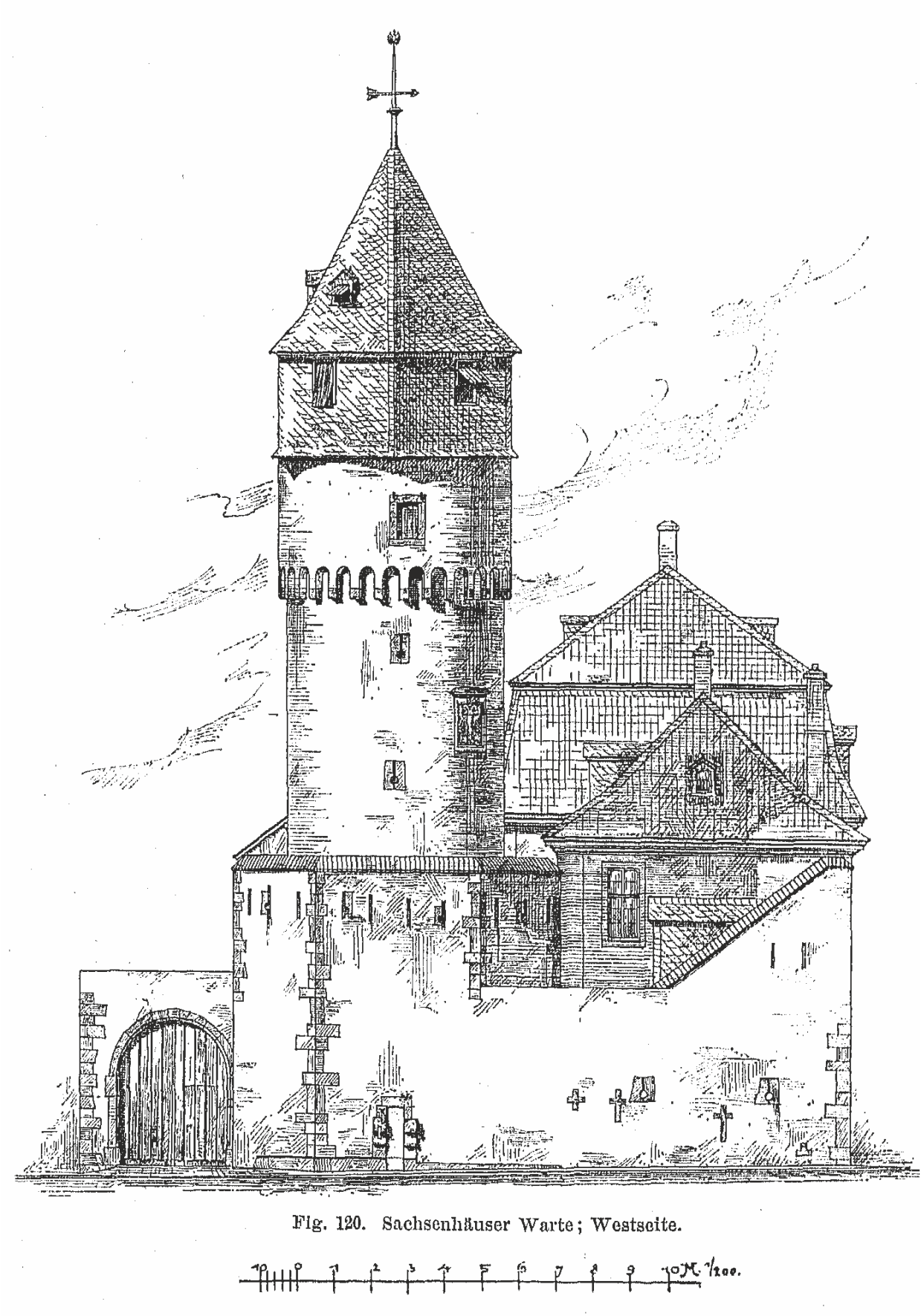 Sachsenhäuser Warte – Zeichnung2